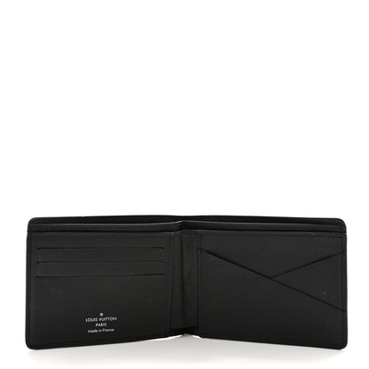 Louis Vuitton LOUIS VUITTON Epi LV Circle Bi-Fold Wallet Black Yellow 5 of 10