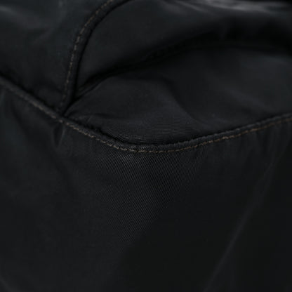 Prada Tessuto Nylon Saffiano Small Vela Messenger Black 9 of 16