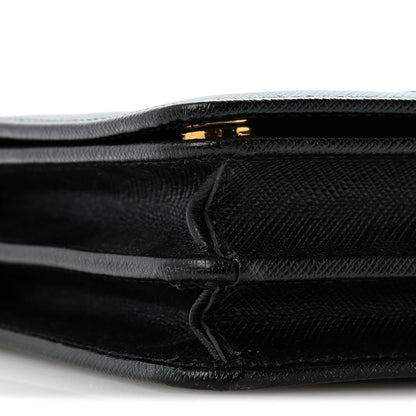 Prada Saffiano Lux Monochrome Chain Wallet Black 10 of 13