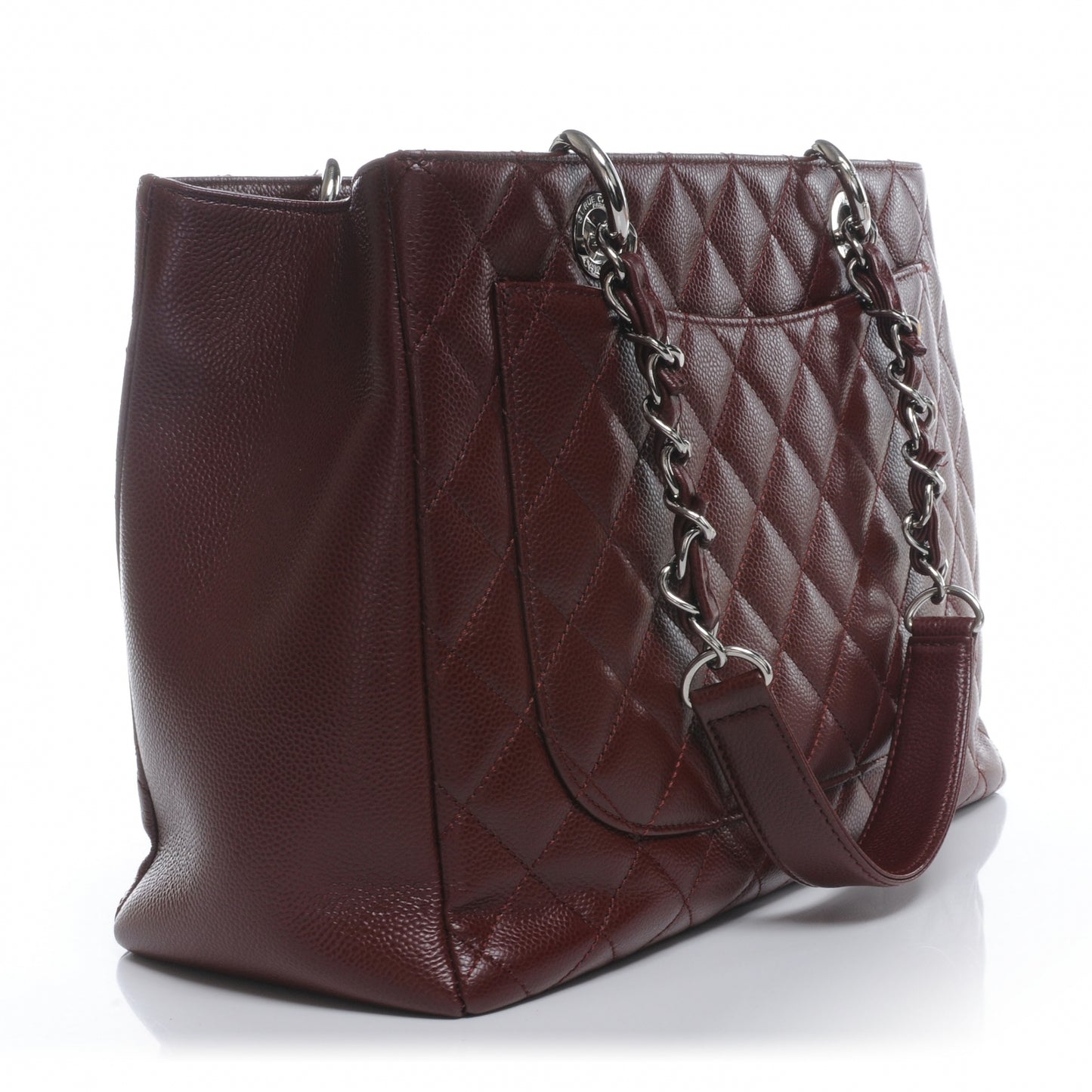 Caviar Grand Shopping Tote GST Bordeaux