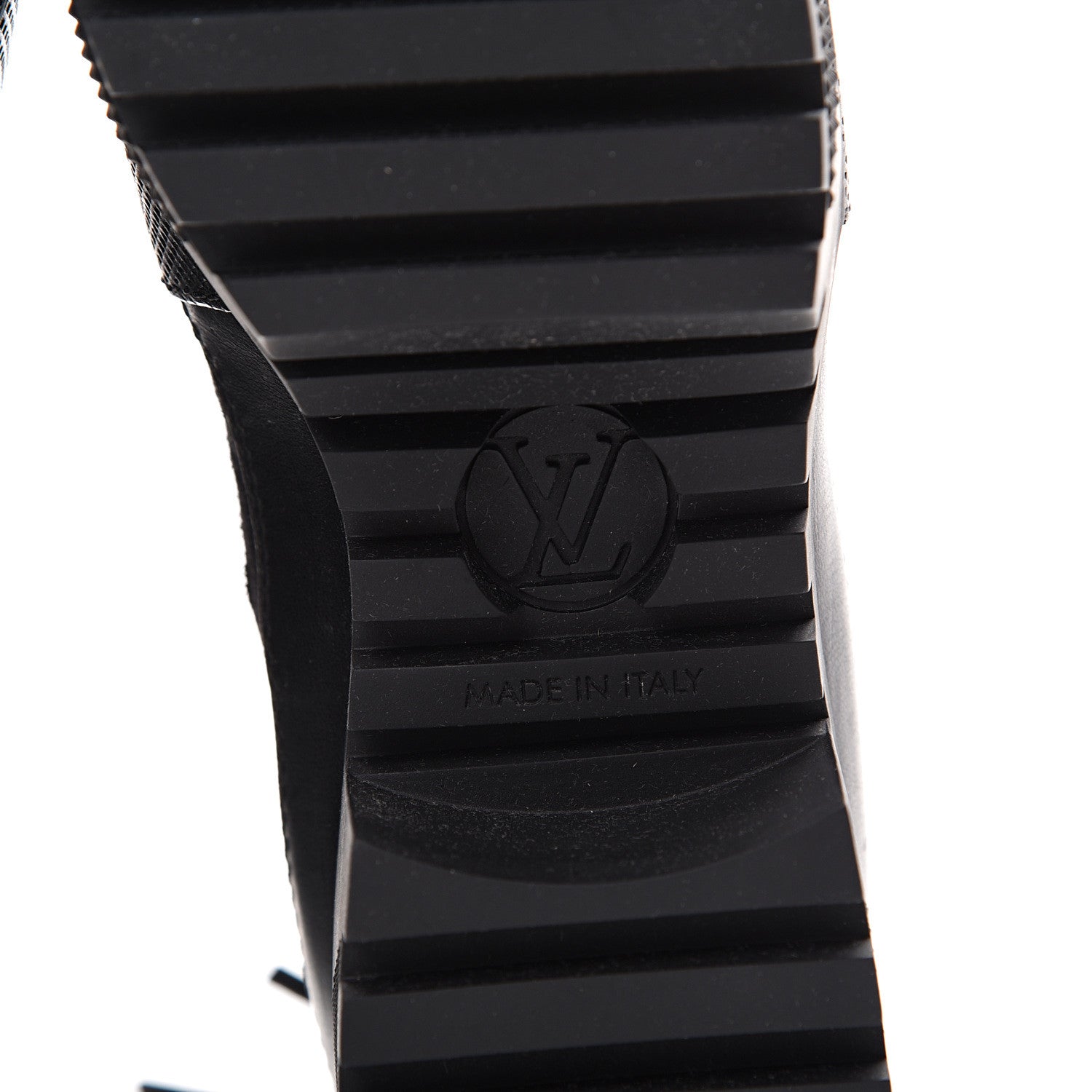Louis Vuitton Suede Calfskin Monogram LV Black Heart Laureate Platform Desert Boots 37 Black 6 of 7