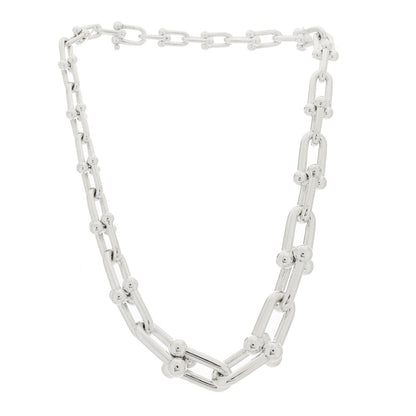 Tiffany Sterling Silver HardWear Graduated Link Necklace 3 of 6