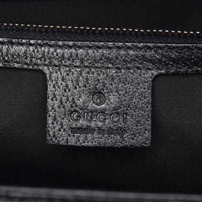 Gucci Monogram Large Treasure Boston Tote Black 6 of 7