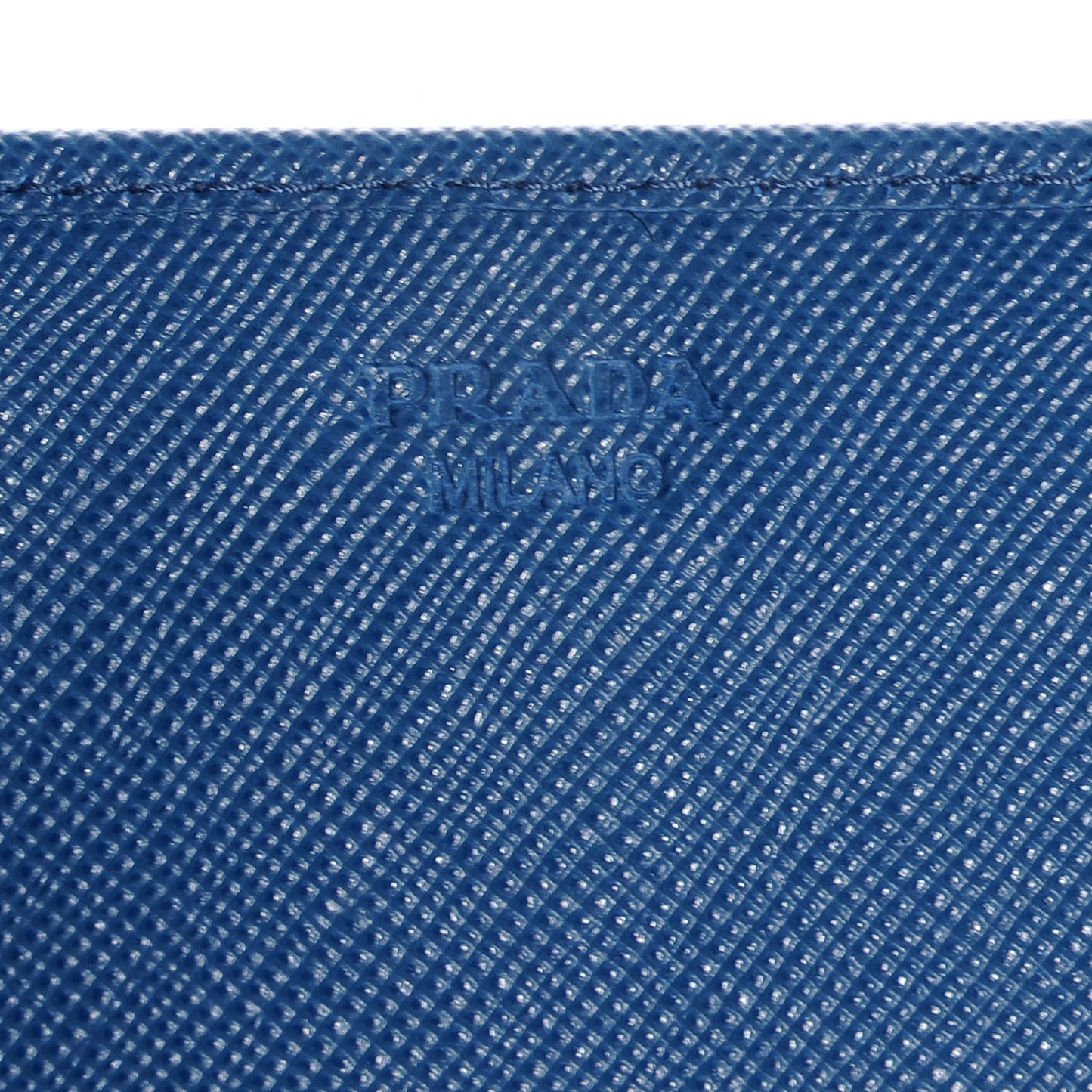 Saffiano Metal Continental Flap Wallet Cobalto