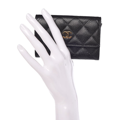 Chanel Caviar Quilted Flap Card Holder Black 2 of 9