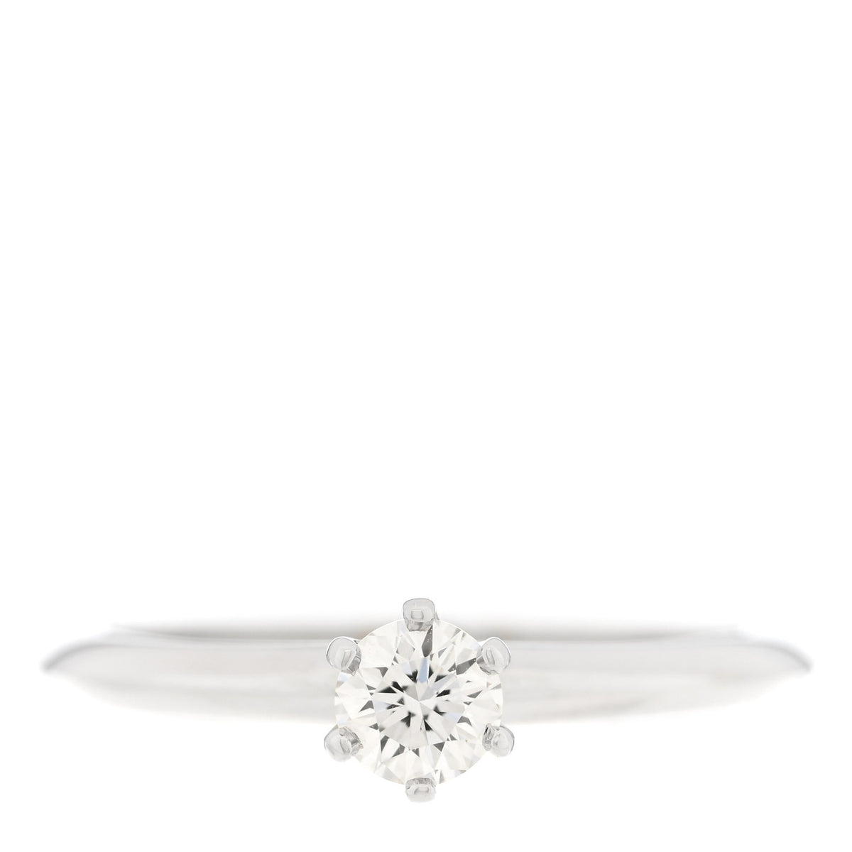 Platinum Diamond .24ct Solitaire Engagement Ring 51 5.75