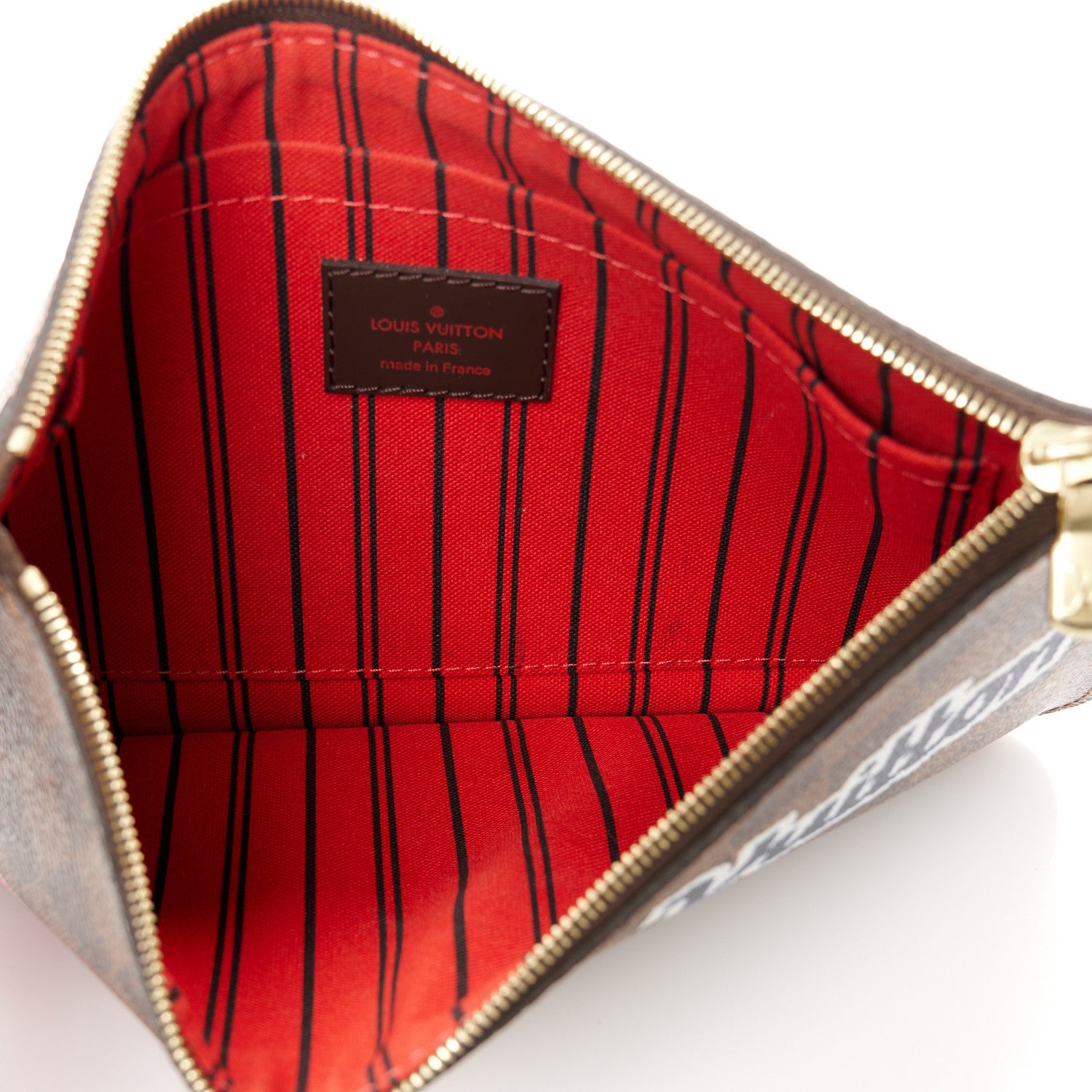 Louis Vuitton Damier Ebene World Tour Neverfull MM GM Pochette 5 of 8