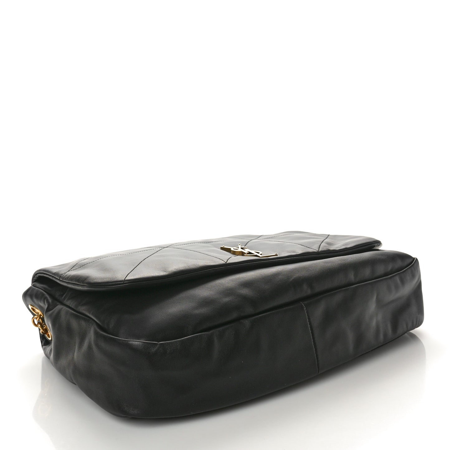 Lambskin Matelasse Monogram Large Jamie 4.3 Black