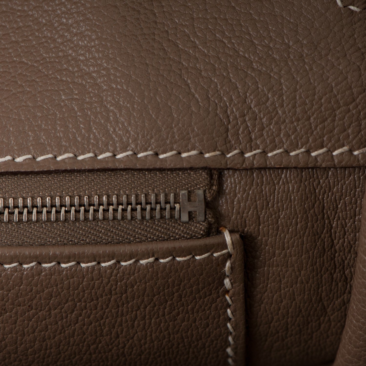 Hermes Taurillon Clemence Birkin 35 Etoupe 20 of 28