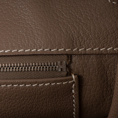 Hermes Taurillon Clemence Birkin 35 Etoupe 20 of 28