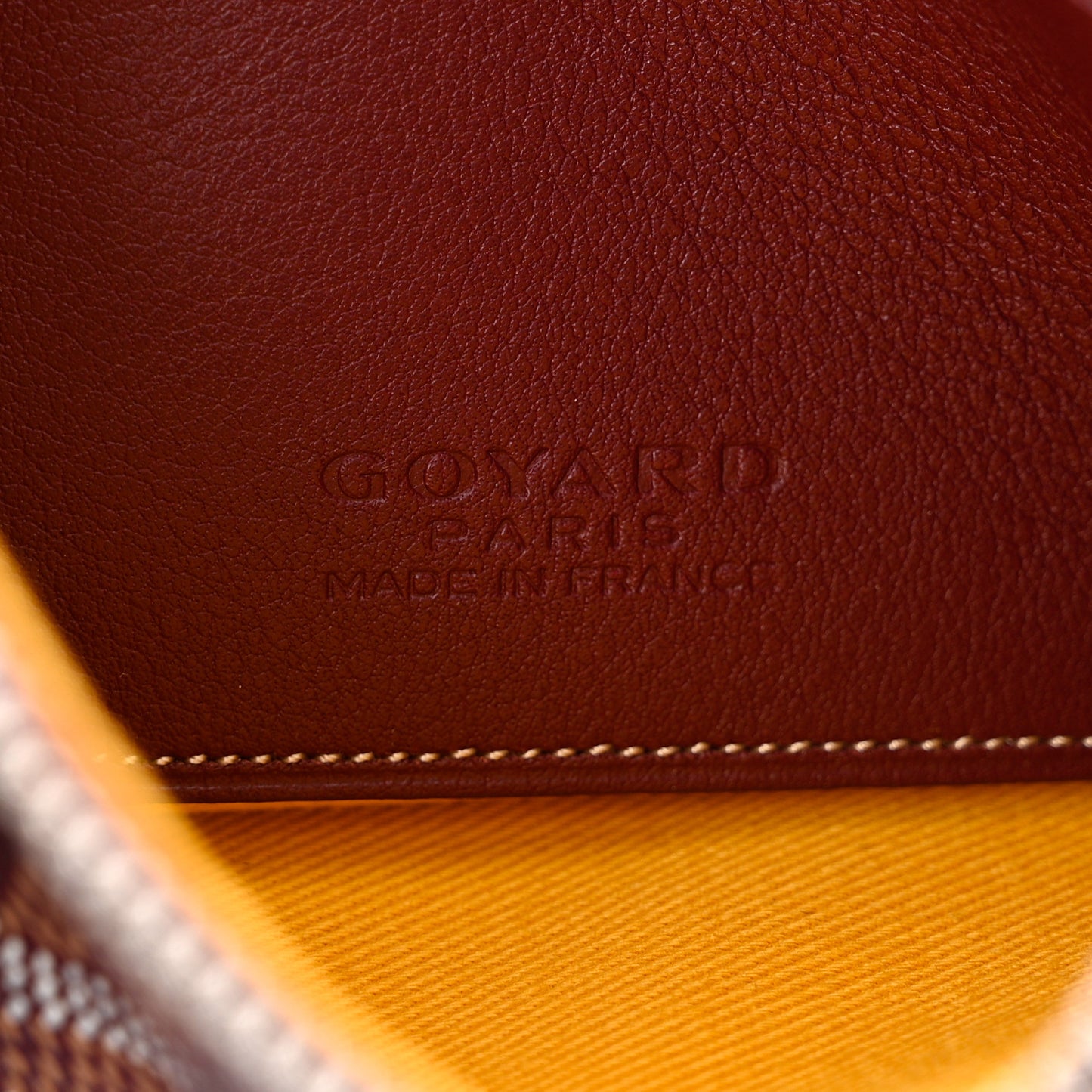 Goyardine Mini Senat Pochette Burgundy