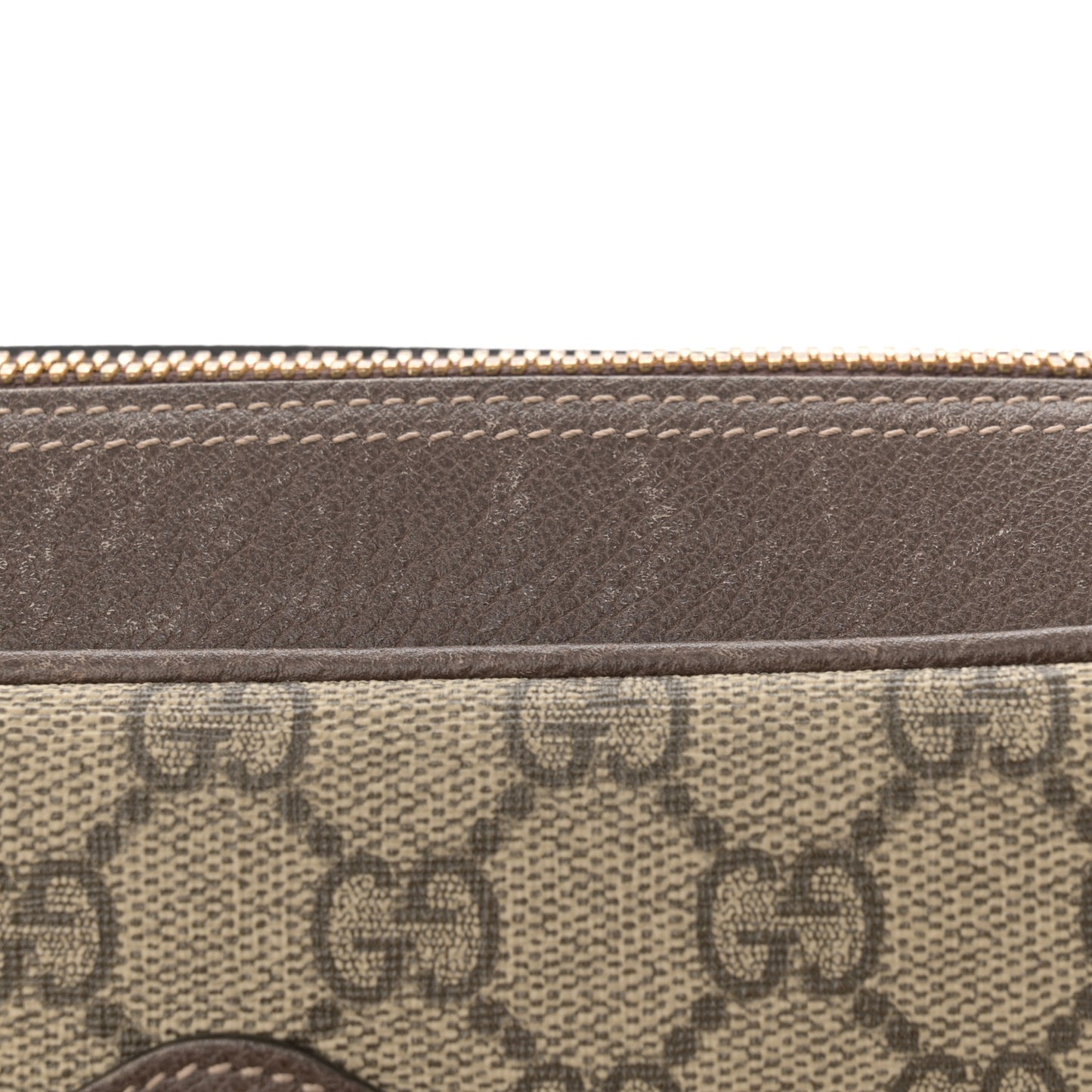 GG Supreme Monogram Web Small Ophidia Shoulder Bag Brown