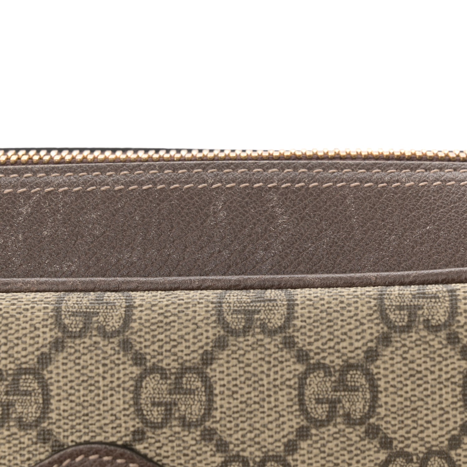 Gucci GG Supreme Monogram Web Small Ophidia Shoulder Bag Brown 11 of 12