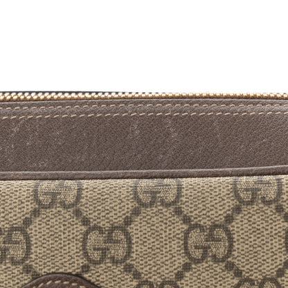 Gucci GG Supreme Monogram Web Small Ophidia Shoulder Bag Brown 11 of 12