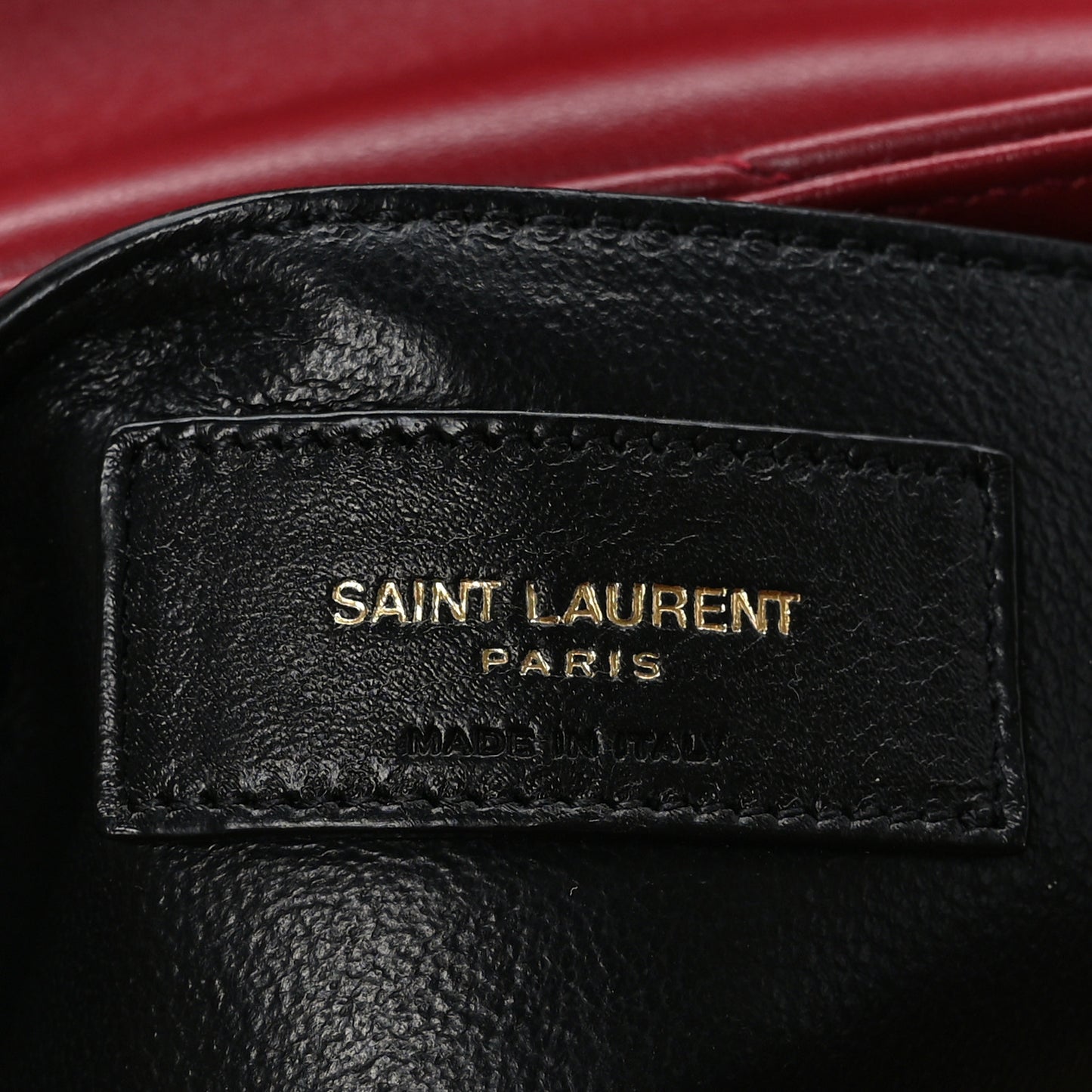 Calfskin Y Quilted Monogram Small Loulou Chain Satchel Red