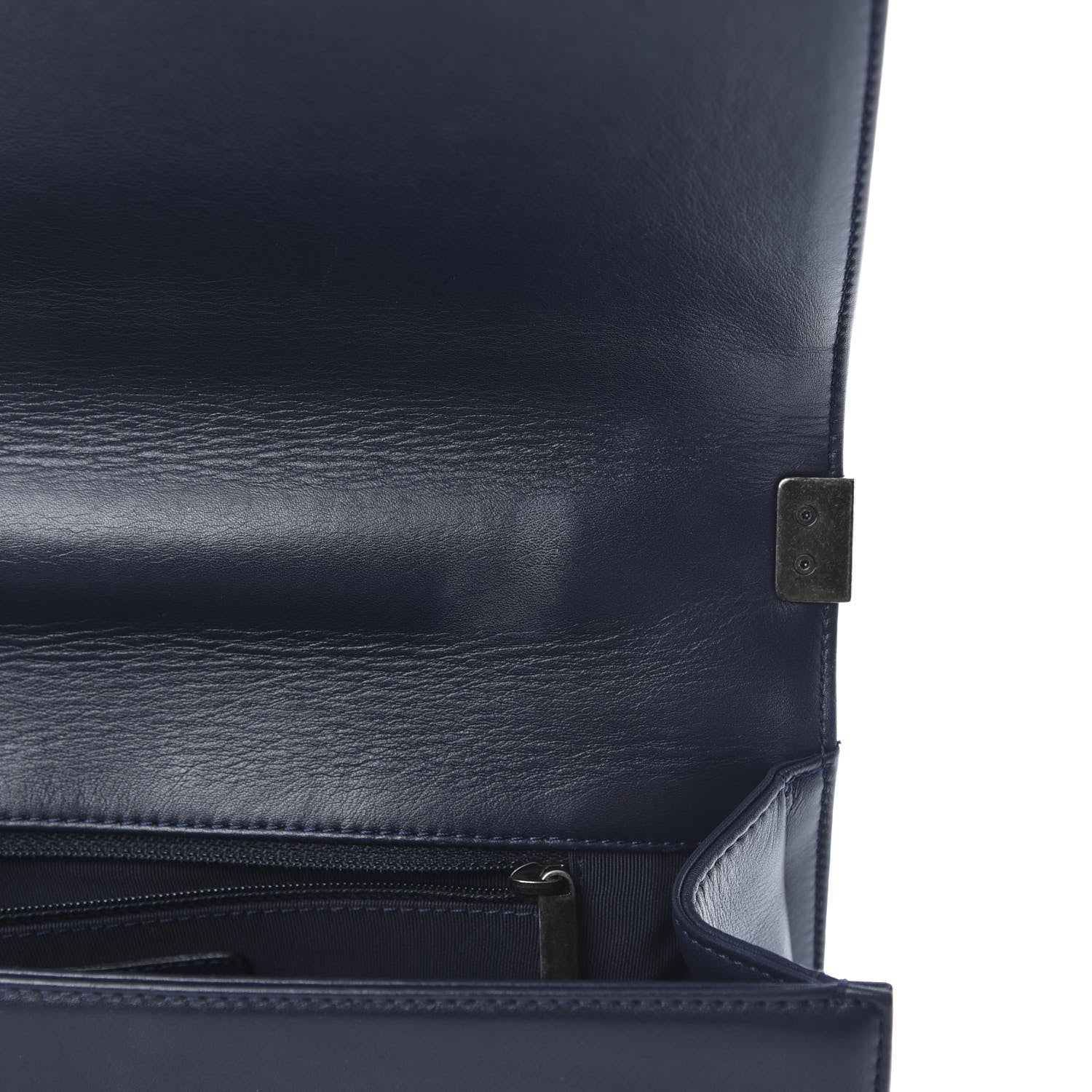 Chanel Calfskin Ombre Faded Quilted New Medium Boy Flap Blue 16 of 16