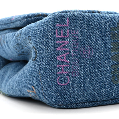 Chanel Denim Quilted Mini Denim Mood Rectangular Flap Blue Multicolor 9 of 11