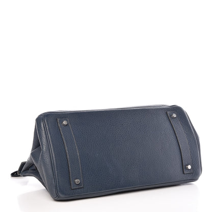 Hermes Taurillon Clemence JPG Birkin 42 Bleu Thalassa 4 of 13