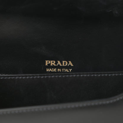 Prada City Calfskin Sidonie Small Chain Crossbody Bag Black 6 of 14
