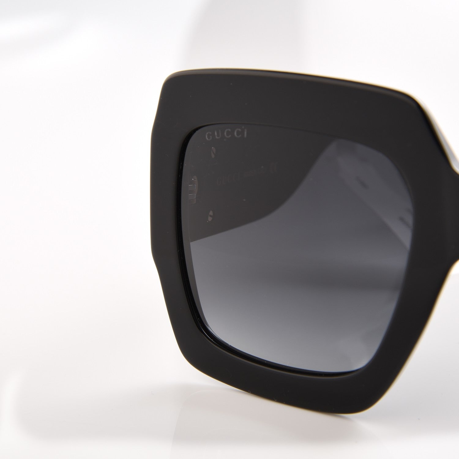 Gucci Square Frame GG0102S Sunglasses Glitter Black 9 of 9