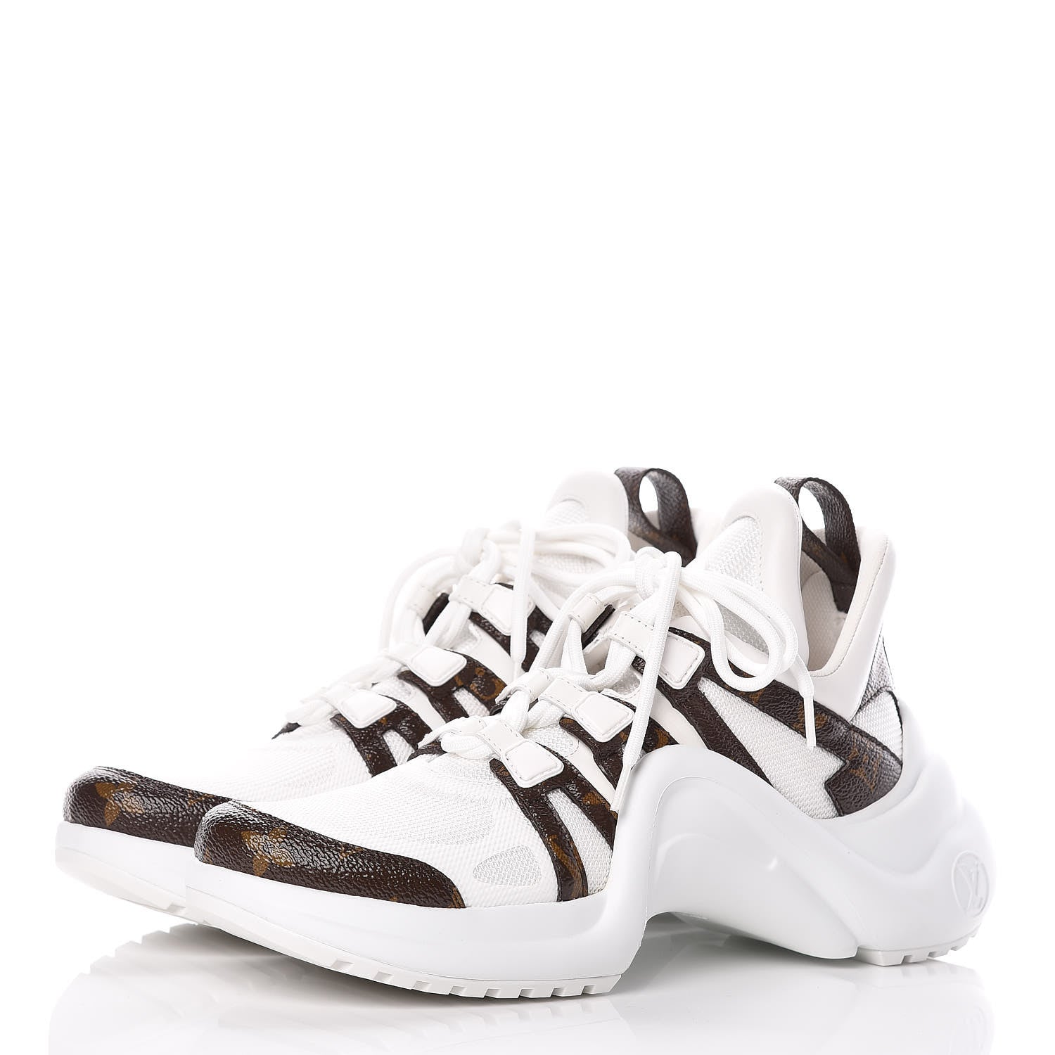 Louis Vuitton Patent Monogram LV Archlight Sneakers 39 White 3 of 9