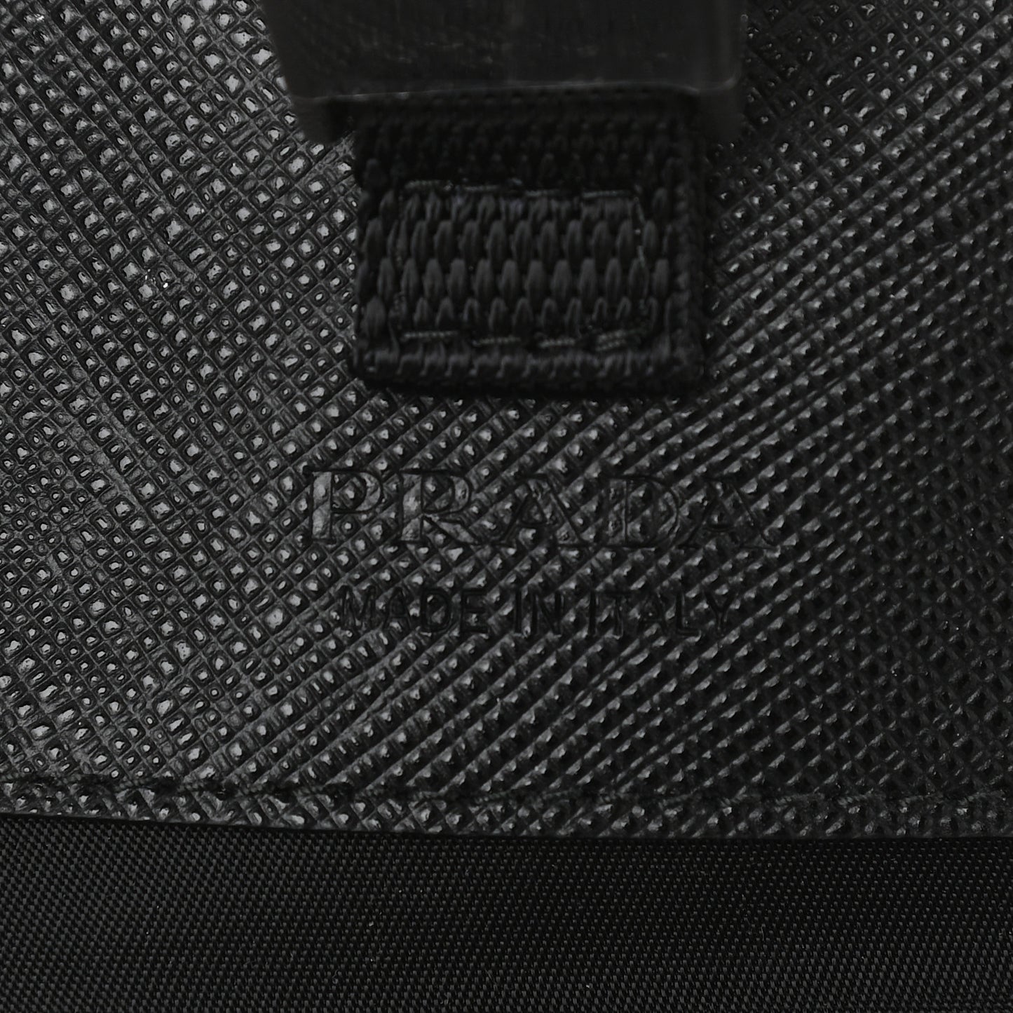 Re-Nylon Saffiano Smartphone Case Crossbody Black