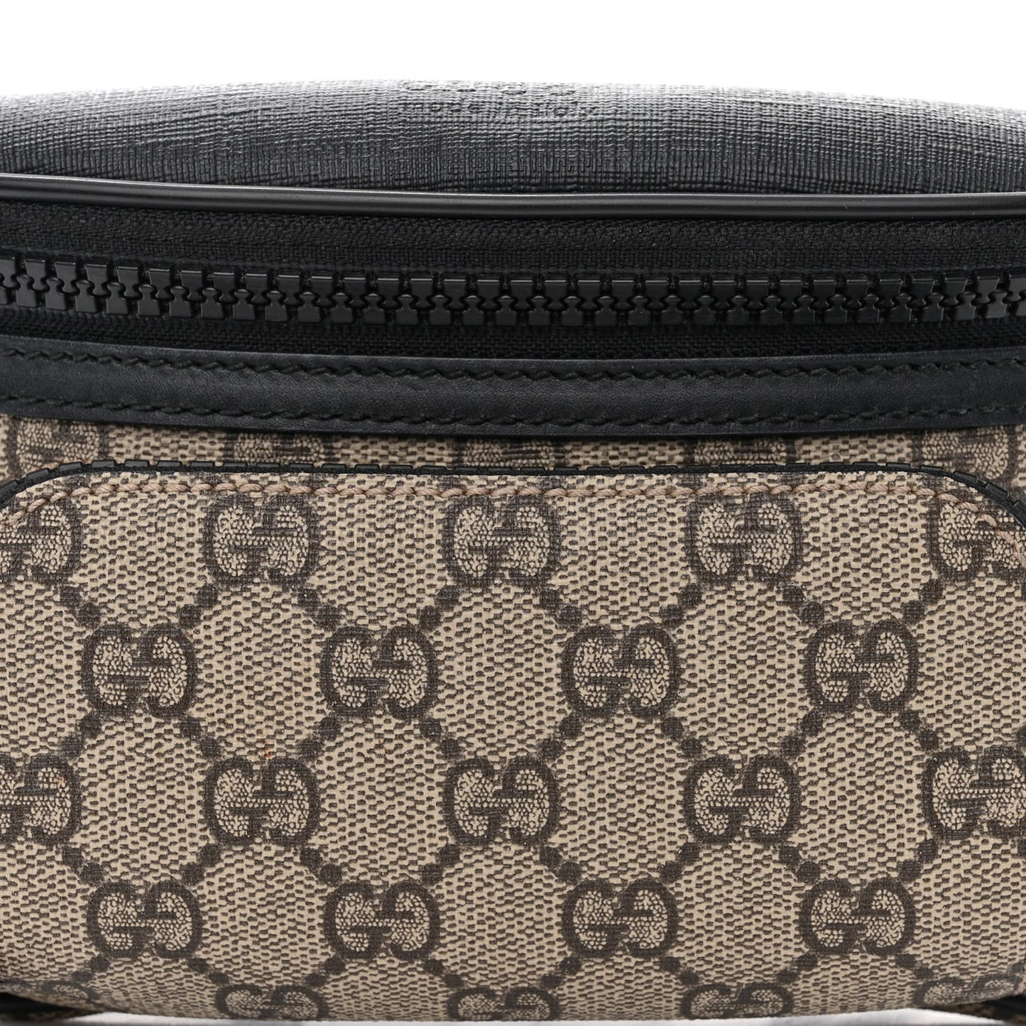 GG Supreme Monogram Belt Bag Black