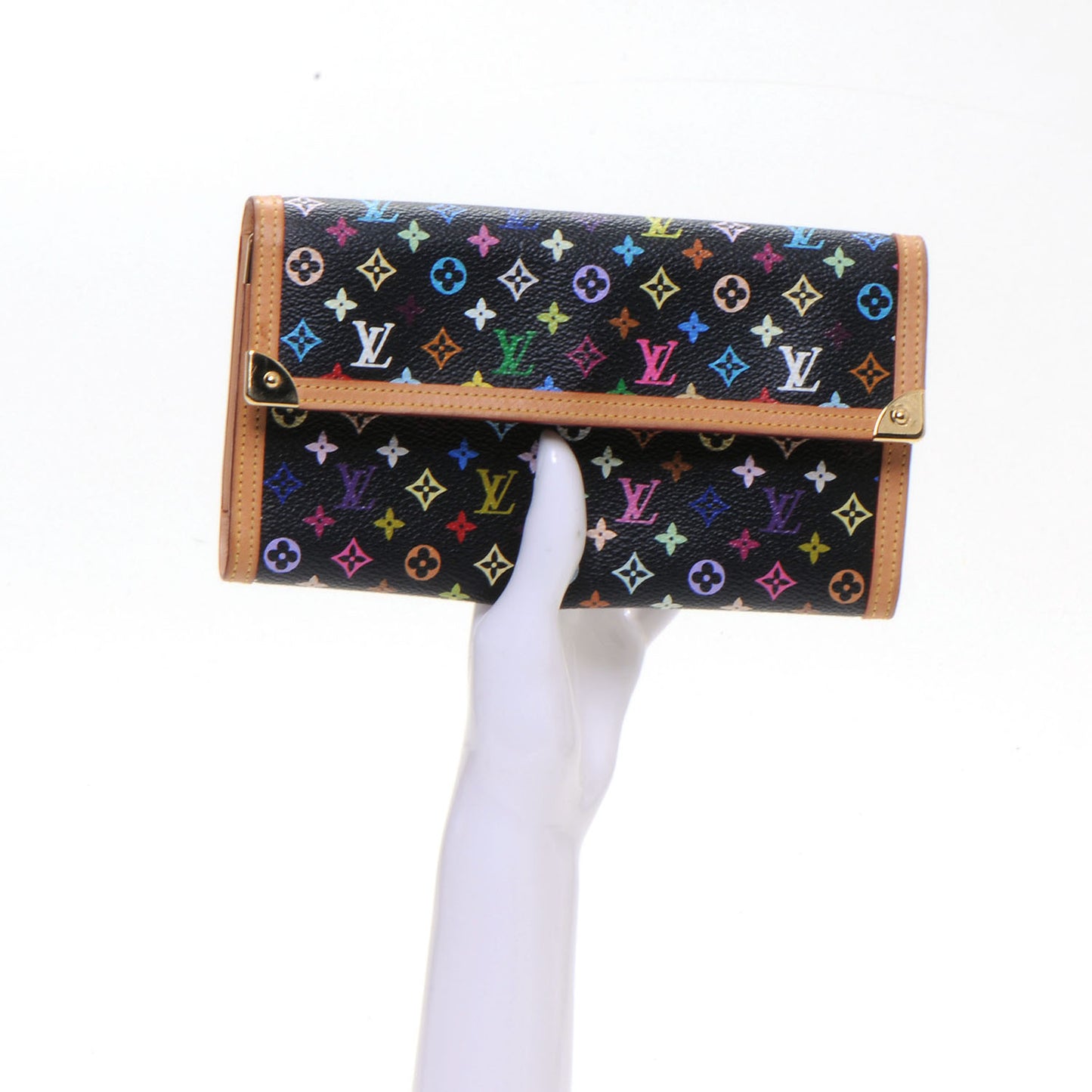 Monogram Multicolor Porte Tresor International Wallet Black