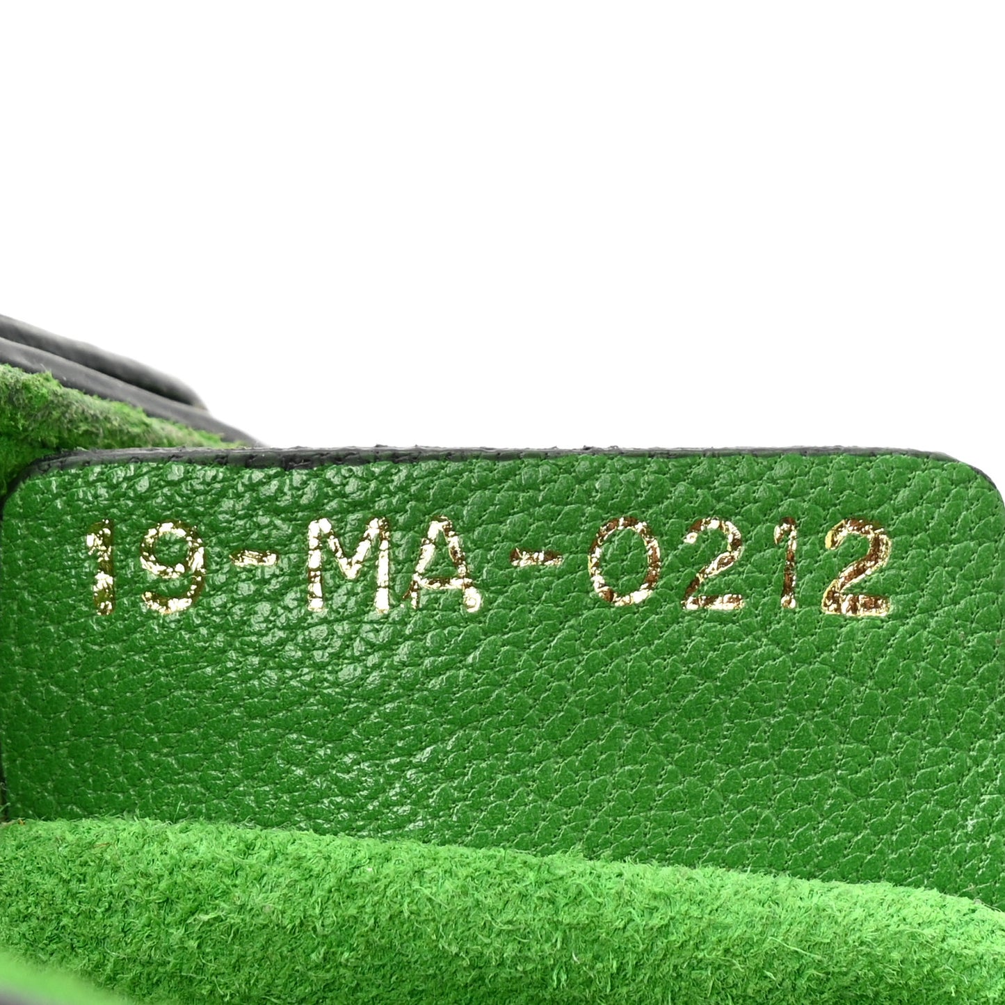 Goatskin Micro Saddle Bag Green