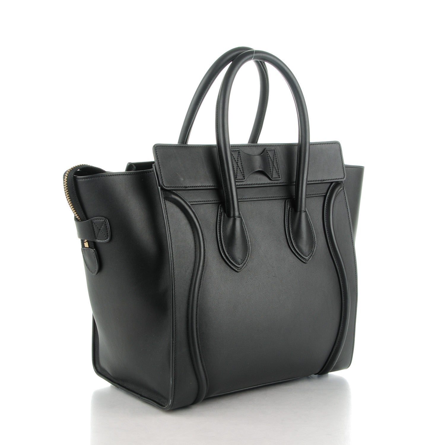 Celine Smooth Calfskin Mini Luggage Black 3 of 9