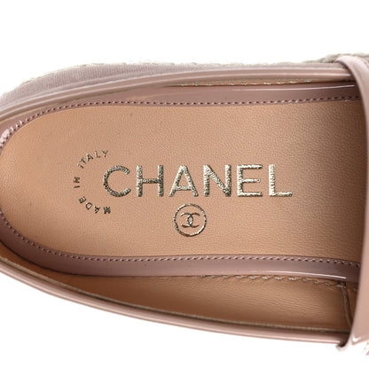 Chanel Velvet Patent CC Espadrilles 36 Pink 8 of 10