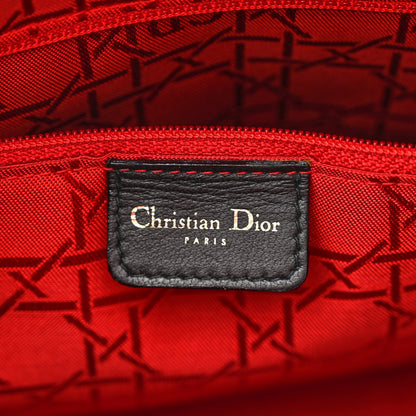 Christian Dior Lambskin Cannage Large Lady Dior Black 6 of 12