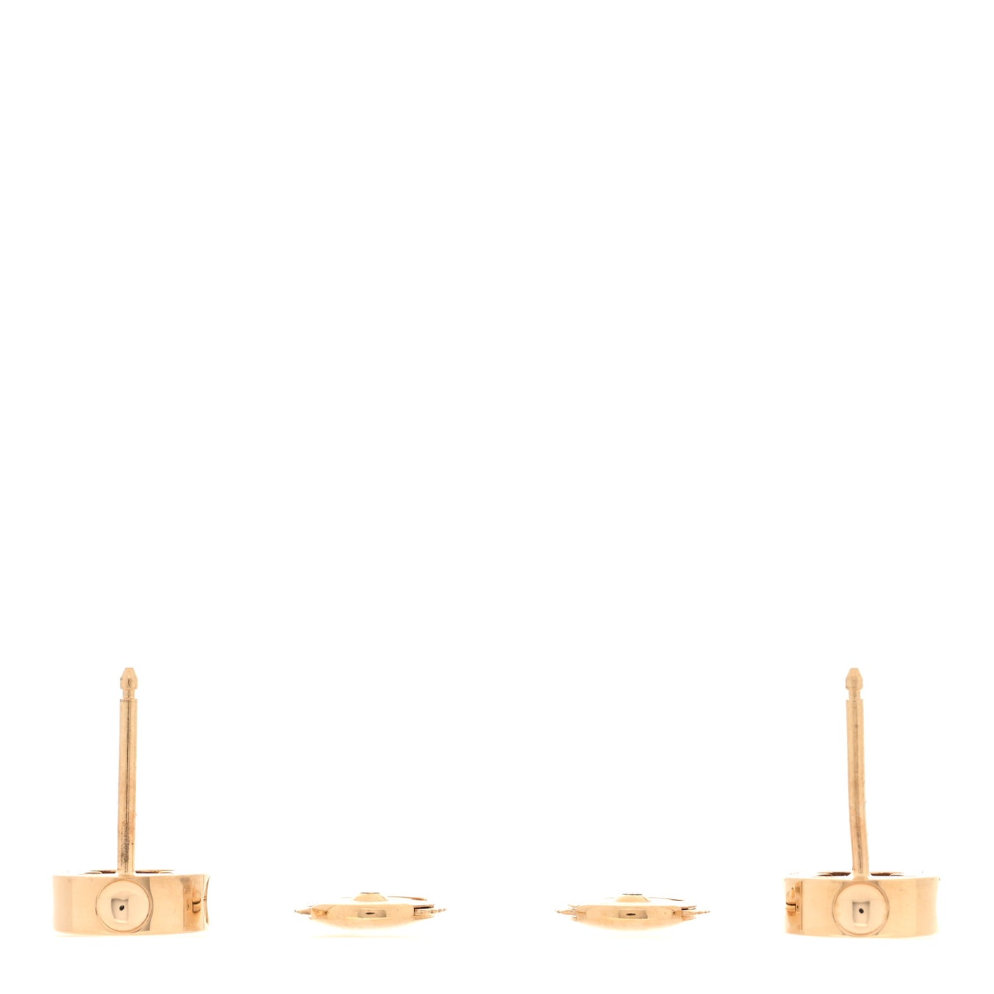 18K Yellow Gold Empreinte Ear Studs Earrings