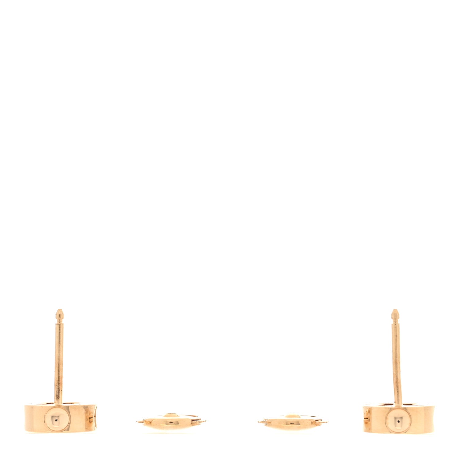 Louis Vuitton 18K Yellow Gold Empreinte Ear Studs Earrings 3 of 5