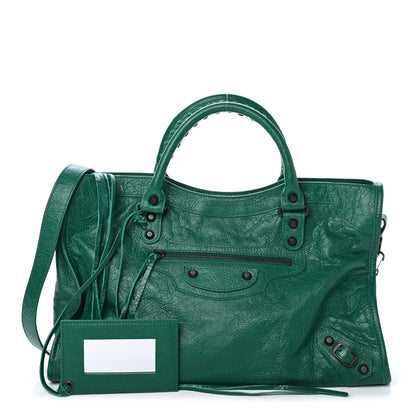 Balenciaga Agneau Classic Hardware City Vert Perroquet 1 of 4