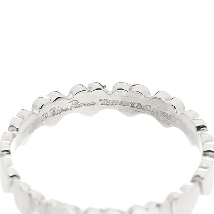 Tiffany Sterling Silver Paloma Picasso Crown Hearts Band Ring 53 6.5 3 of 3