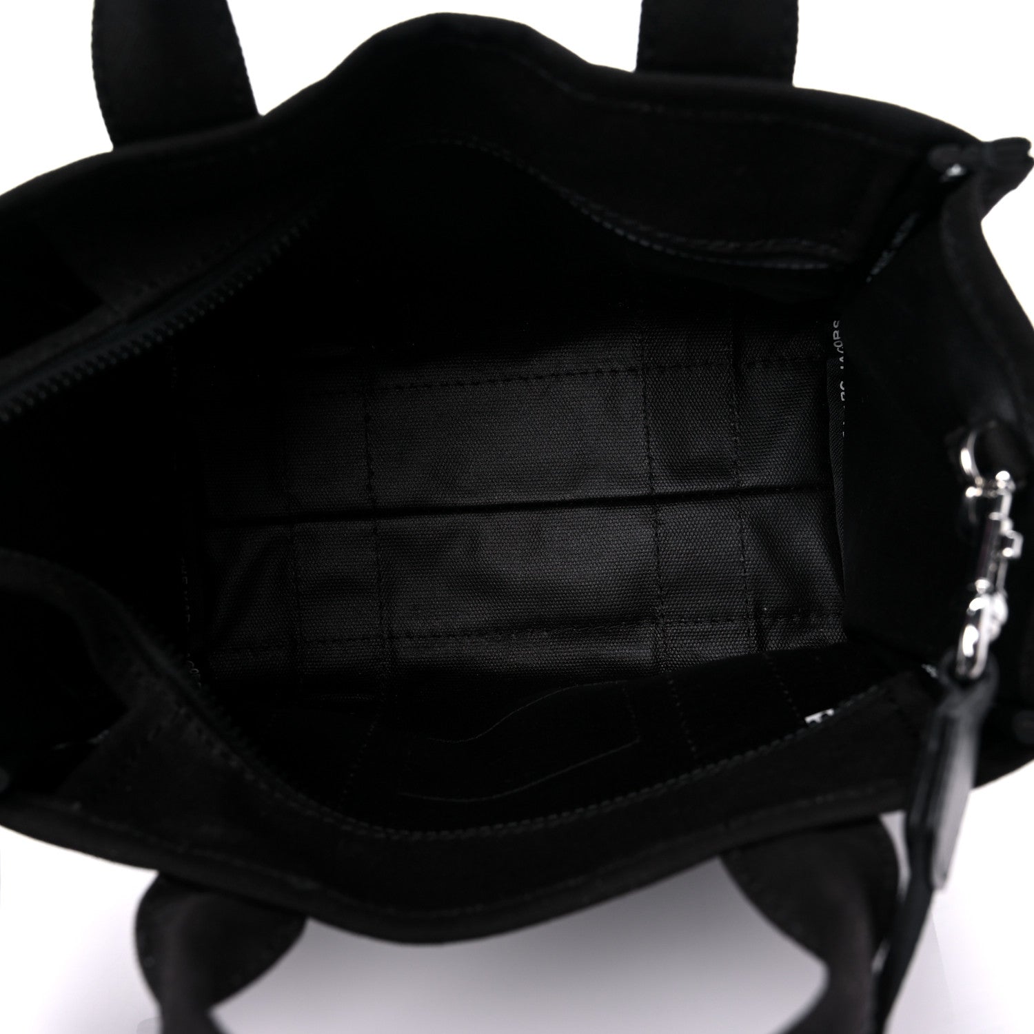 Marc Jacobs Cotton Canvas Mini The Traveler Tote Bag Black 4 of 13