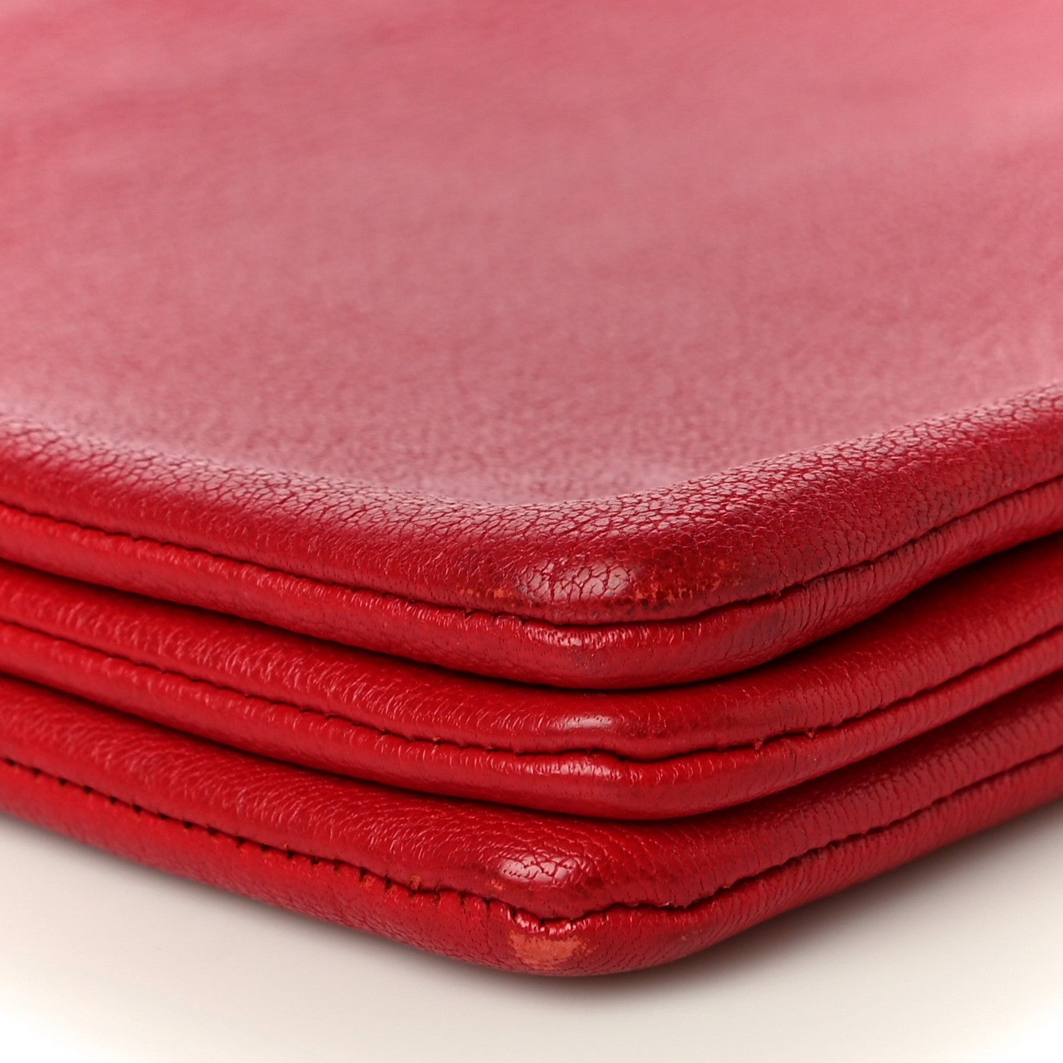 Celine Goatskin Large Trio Crossbody Bag Scarlet 12 of 18
