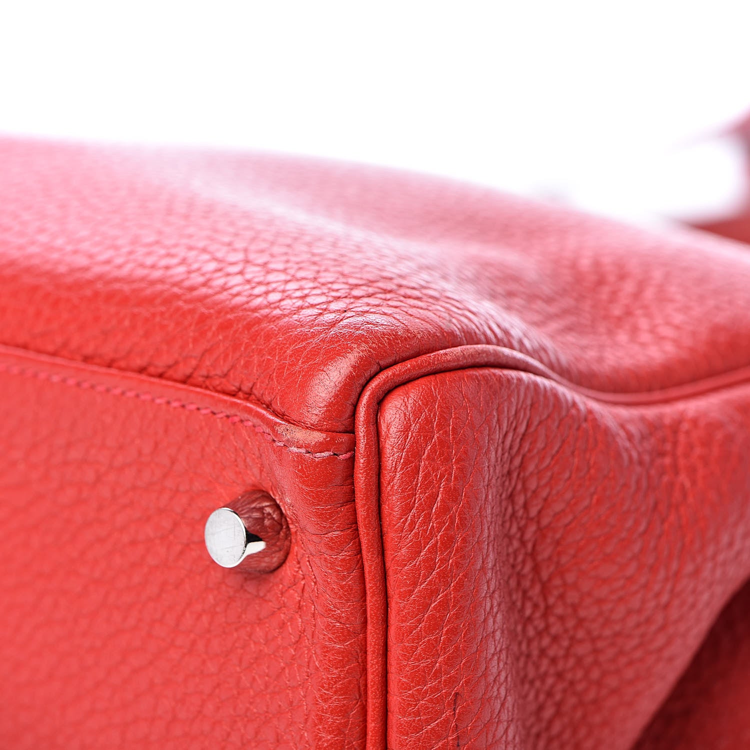 Hermes Taurillon Clemence Retourne Kelly 35 Rouge Garance 31 of 35