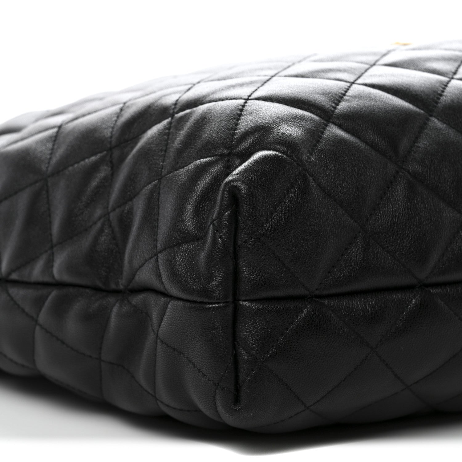 Saint Laurent Lambskin Quilted Maxi Icare Shopping Tote Black 10 of 11