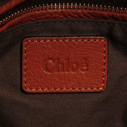 Chloe Calfskin Large Marcie Satchel Tan 6 of 9