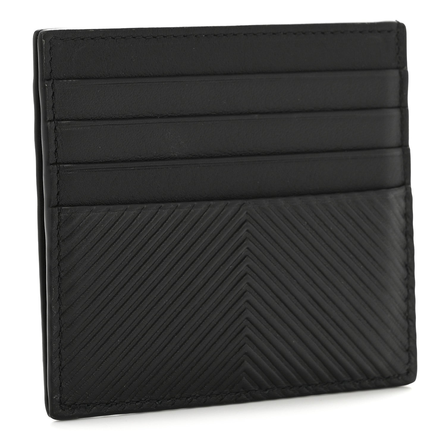 Loewe Textured Calfskin Plain Cardholder Black 3 of 9