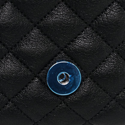 Saint Laurent Sheepskin Tri-Quilt Monogram Medium College Bag Black 10 of 10