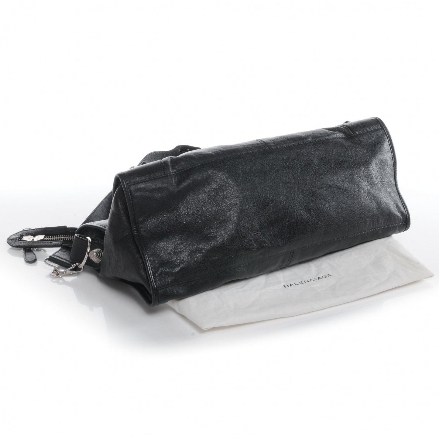 Agneau Giant 21 Silver Hardware Part Time Black