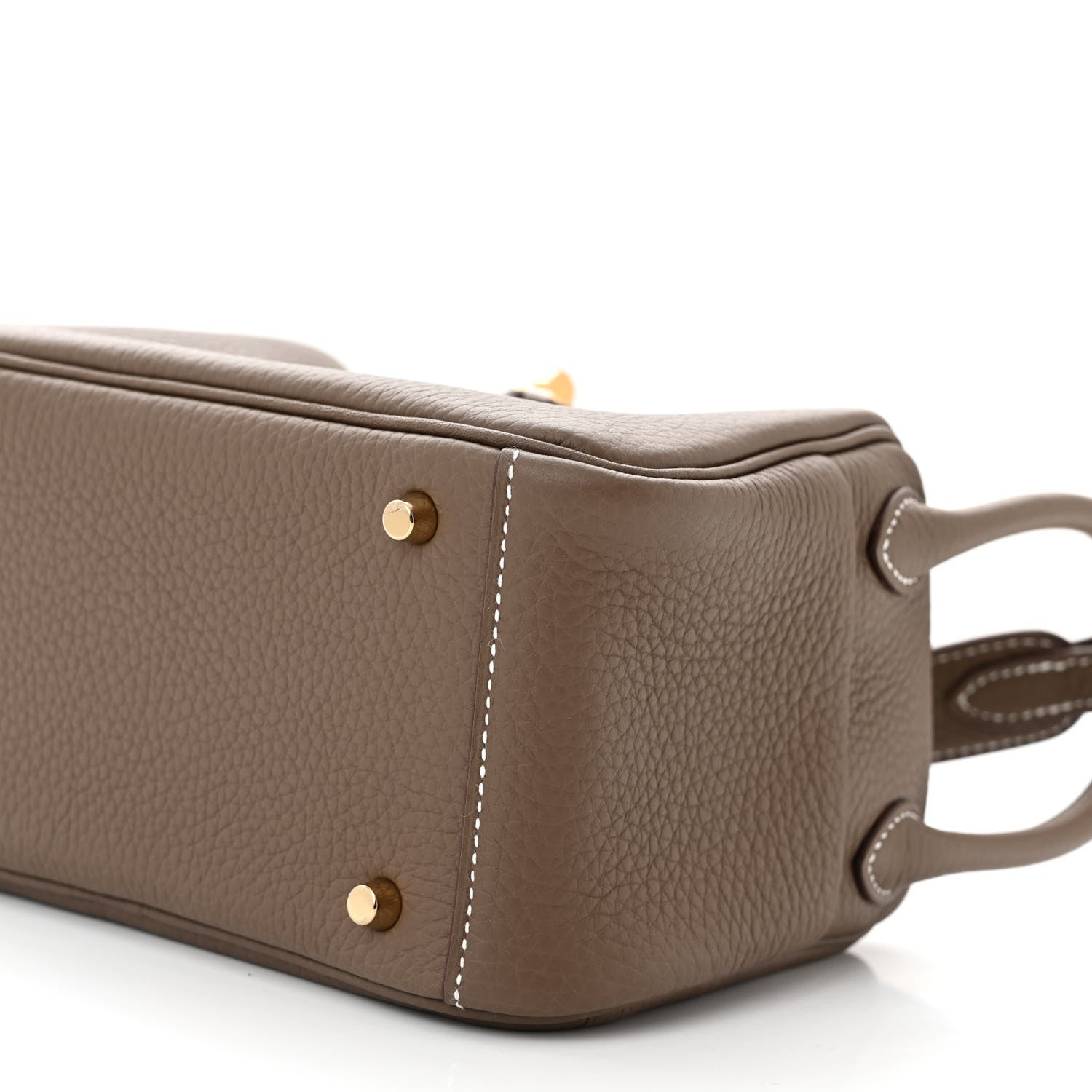 Hermes Taurillon Clemence Mini Lindy 20 Etoupe 10 of 11