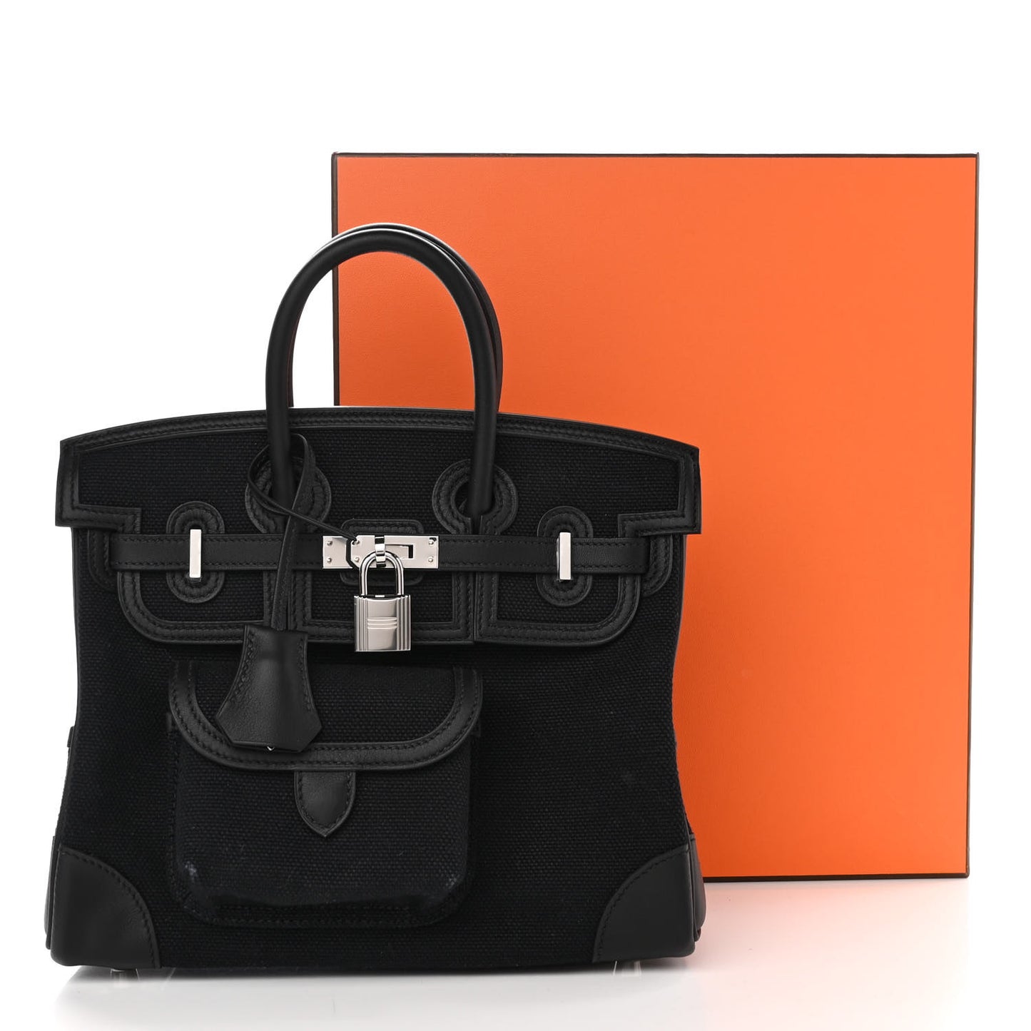 Toile Goeland Swift Cargo Birkin 25 Black