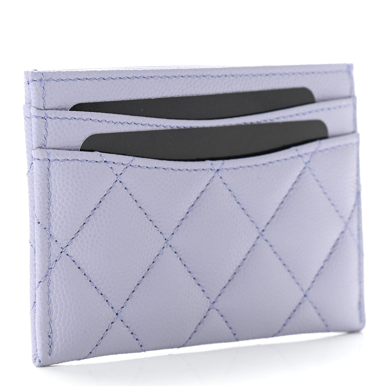 Chanel Caviar Quilted Card Holder Light Purple 3 of 9