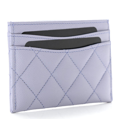 Chanel Caviar Quilted Card Holder Light Purple 3 of 9