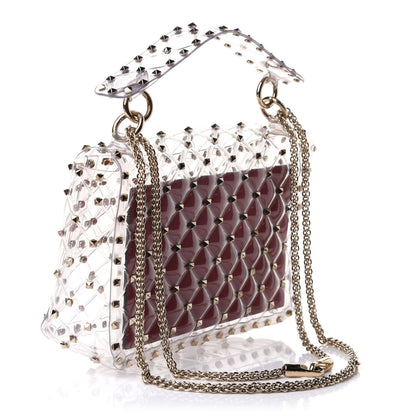 Valentino Garavani PVC Medium Rockstud Spike Shoulder Bag 3 of 10
