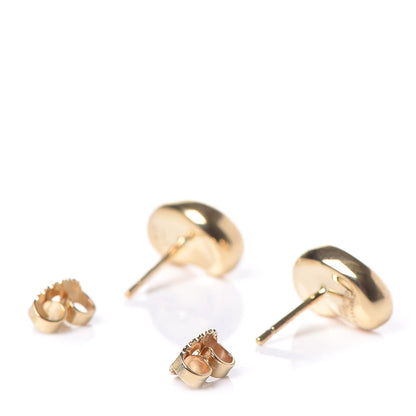 Tiffany 18K Yellow Gold 12mm Elsa Peretti Bean Earrings 7 of 8